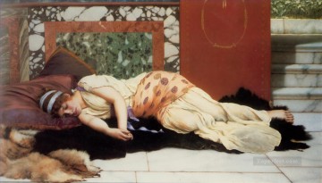 Endymion 1893 dama neoclásica John William Godward Pinturas al óleo